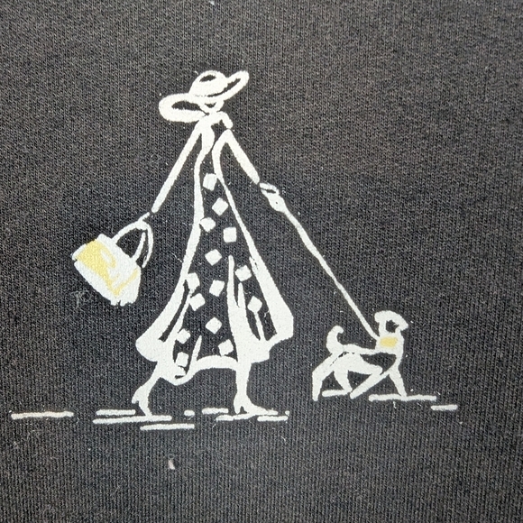 Koret ladies full zip jacket medium with darling French scenes throughout - Picture 6 of 14